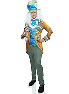 Mad Hatter, top and pants costume, brocade, buttons, velvet
